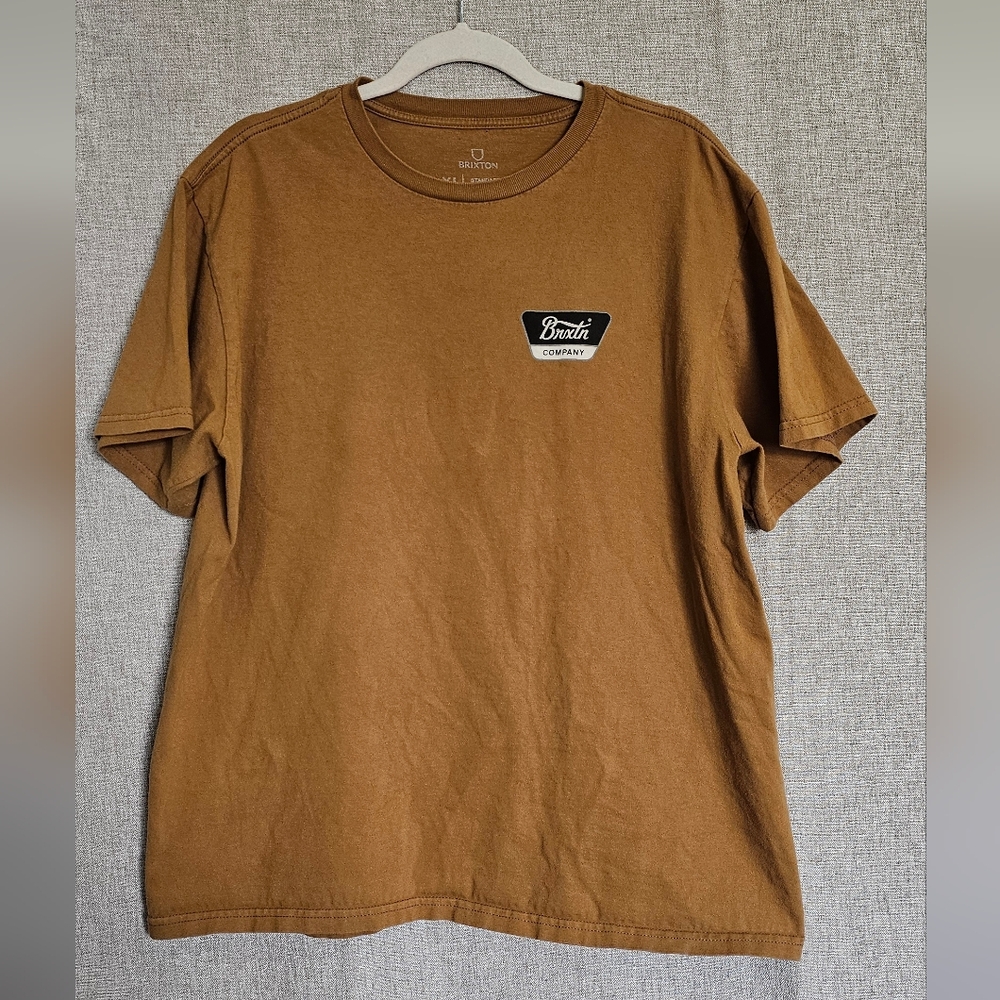 Brixton Men's Crewneck Short Sleeve Tee - Brown